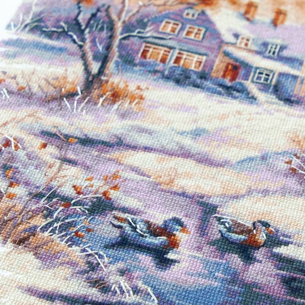 Broderikit Magic Needle "Tidiga vintern" 26x30 cm