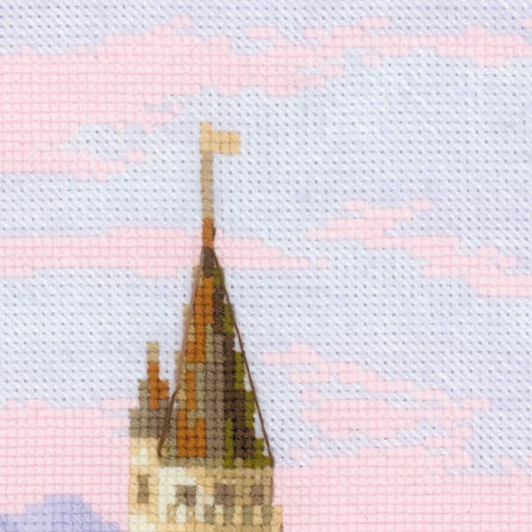 Broderisett Riolis «Neuschwanstein-slottet» 35x60 cm