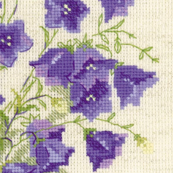 Broderikit Riolis "Blåklocka" 20x20 cm