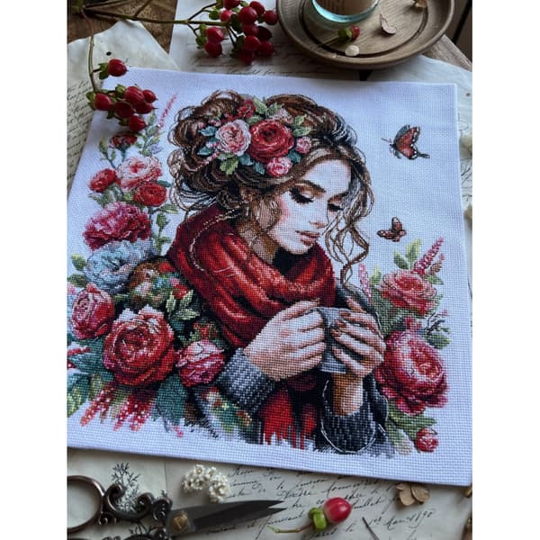 Broderisett Andriana "Harmoni" 24x24 cm