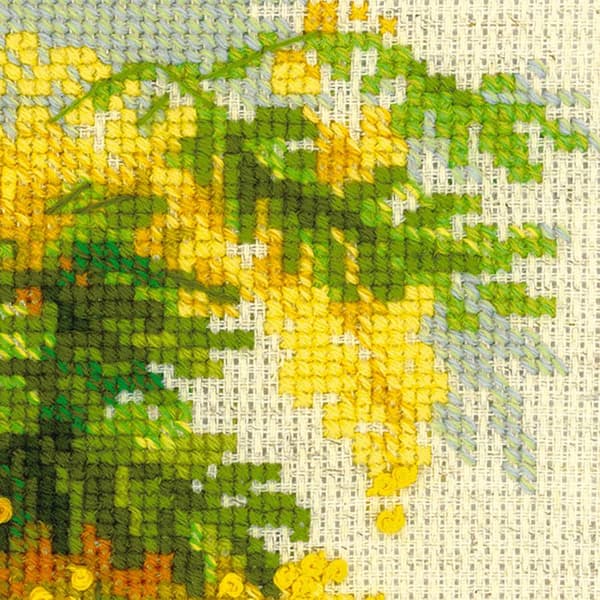 Broderikit Riolis "Mimosa" 18x24 cm