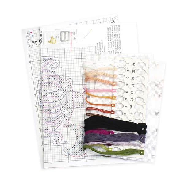 Broderikit Plastik Canvas MP Studia "Charmende heks" 16x12cm