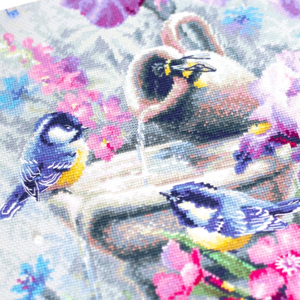 Broderisett Magic Needle "Hagefontene" 28x37 cm