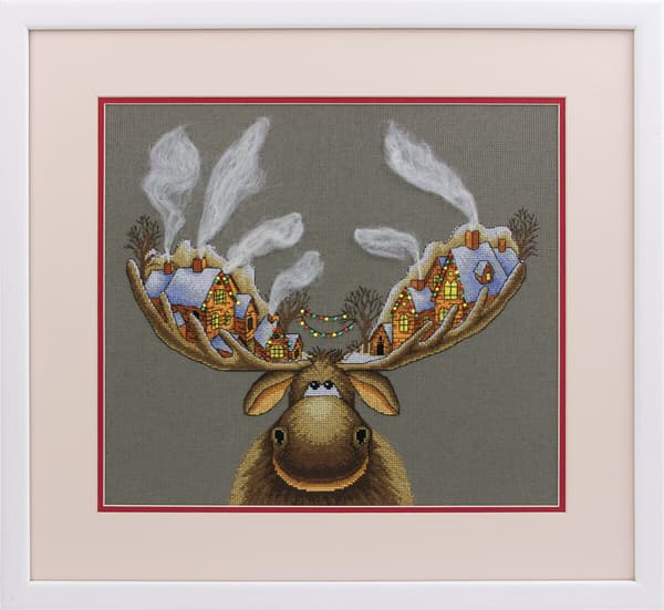 Broderikit Panna "Julälg" 33 x 28 cm