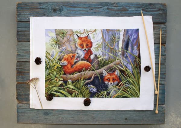 Broderikit MP Studia "Sjove lege" 40x30 cm