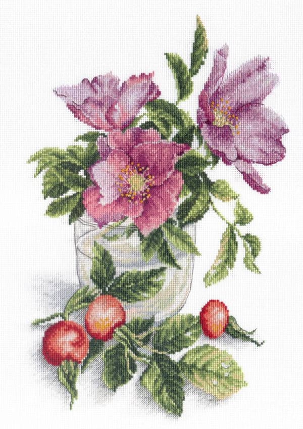 Broderisett MP Studia "Myk nype" 21x31 cm