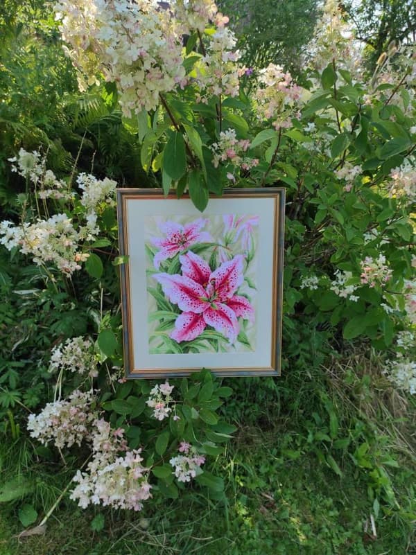 Broderikit Riolis "Liljer" 40x50 cm