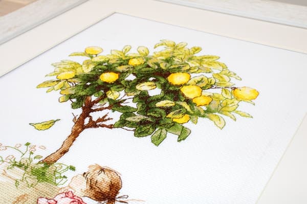 Broderisett Luca-S B1111 - "Sitroner" 20x29 cm