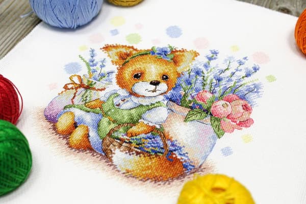 Broderikit MP Studia "Lavendeldrømme" 18x19 cm