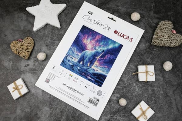 Broderikit Luca-S B712 - "Nordlys" 25x25 cm