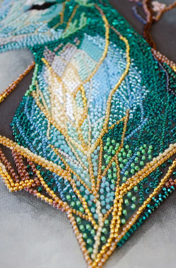 Perlebroderi Abris Art "Skovens ånd" 24x36cm