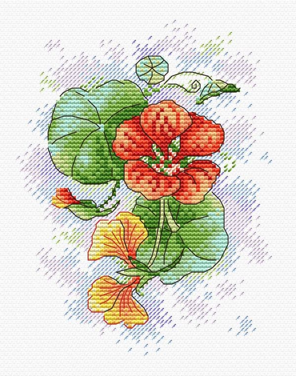Broderikit MP Studia "Ömhetens kronblad" 12x16 cm