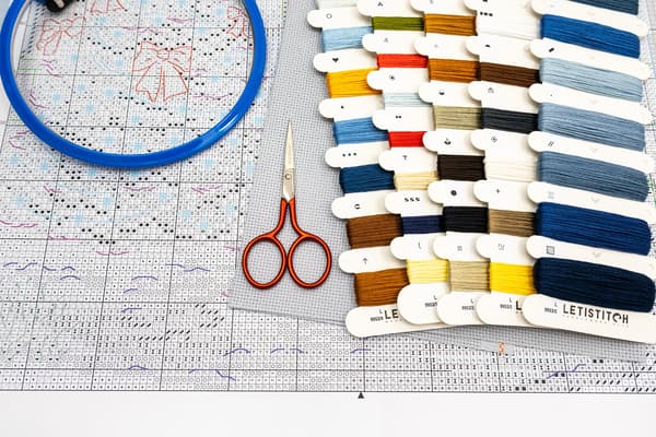 Broderikit LetiStitch L9953 - "Viktoriansk jul" 19x39 cm