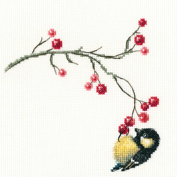 Broderikit RTO "Höstbär" 12.5x12.5 cm