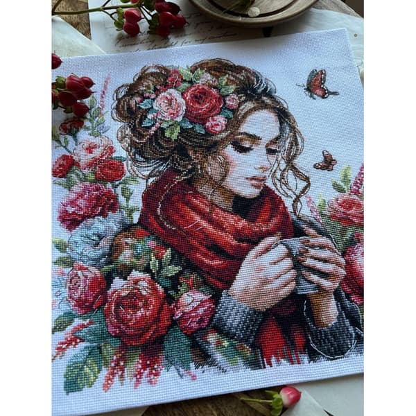 Broderikit Andriana "Harmoni" 24x24 cm