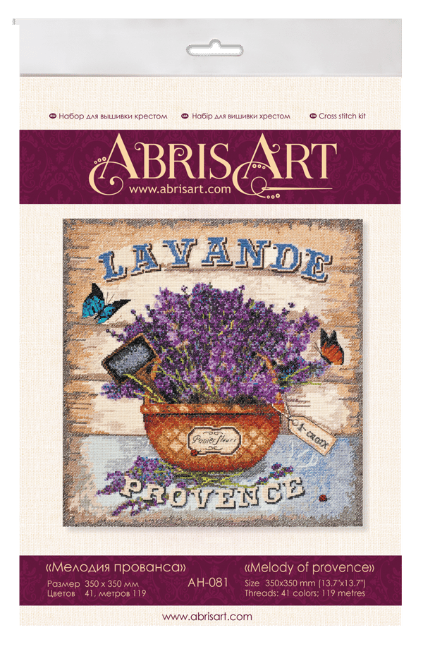 Broderikit Abris Art "Provence-melodien" 35x35 cm
