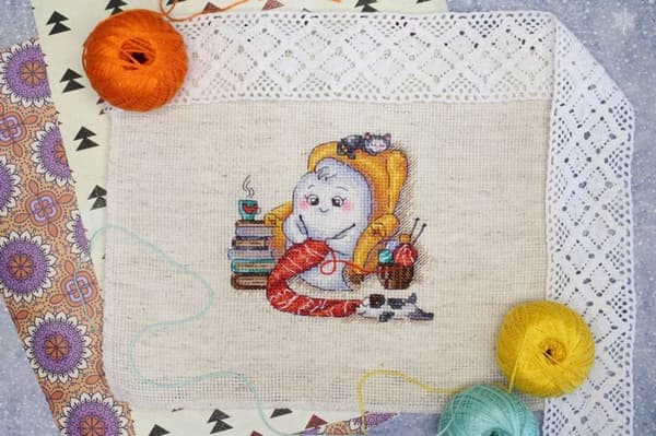 Broderikit MP Studia "Spøgelsesbrud" 11x11 cm