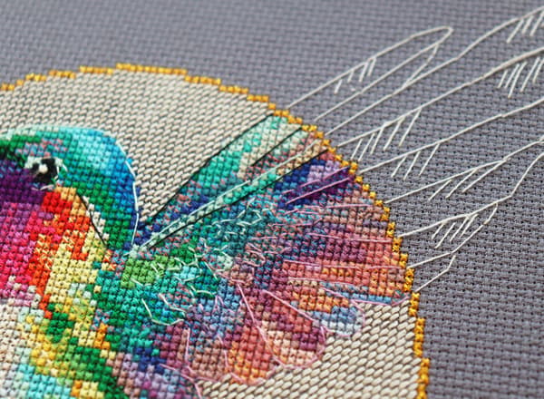 Broderisett Abris Art "Paradisfuglen" 23x24 cm
