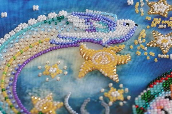 Perlebroderi Abris Art "Julenat" 26x35 cm