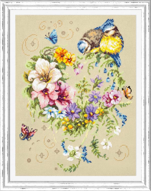 Broderikit Magic Needle "Ditt hjärtas melodi" 26x34 cm