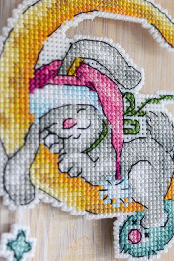 Broderikit Plastik Canvas MP Studia "Søde drømme" 10x11 cm