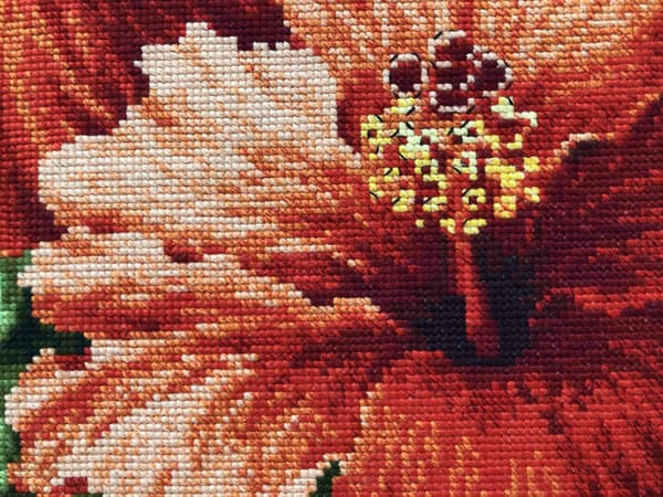 Broderikit Riolis "Hibiskus" 40x50 cm