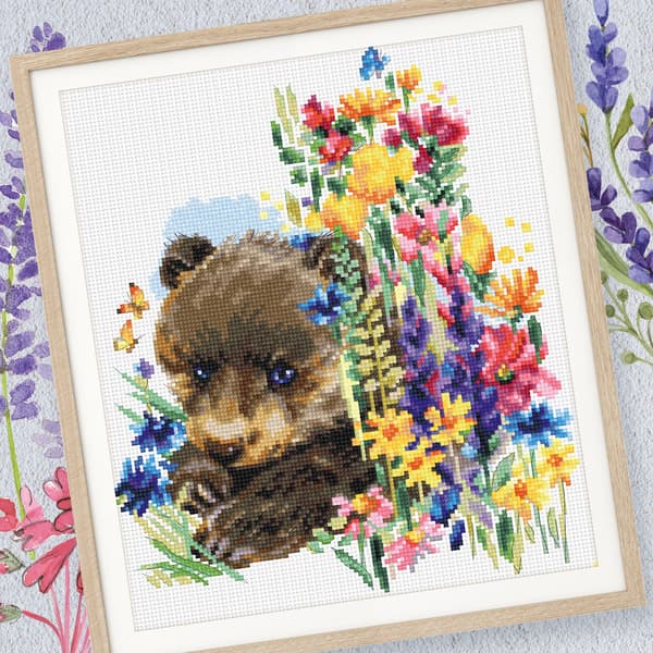Broderikit RTO "Den, der elsker blomster" 22x24