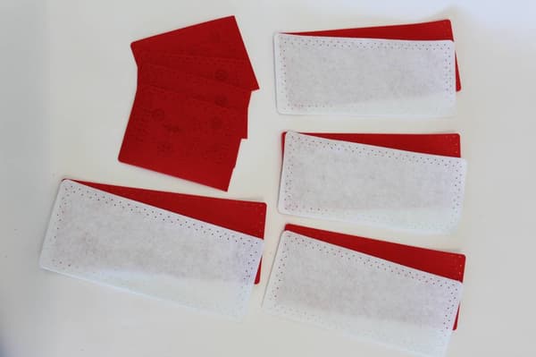 Broderisett MP Studia "Julemønster. Sett for bestikk 4 stk." 11x26 cm