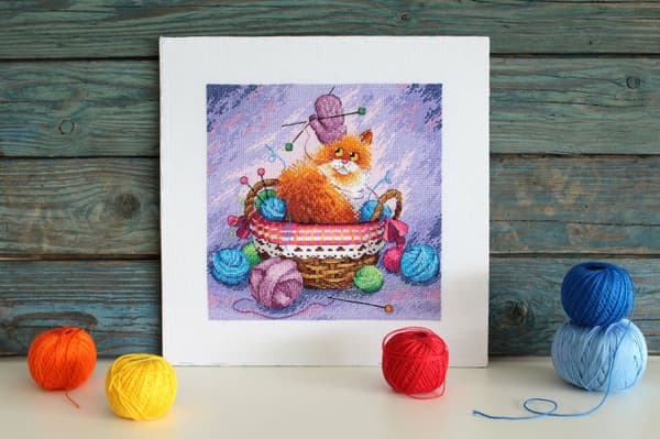 Broderikit MP Studia "Killing på stranden" 20x20 cm