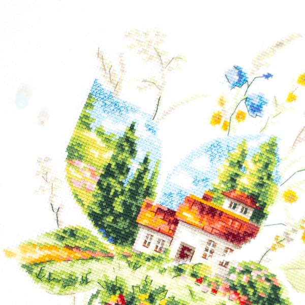 Broderikit Magic Needle "Sommardag" 21x26 cm