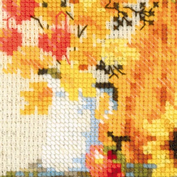 Broderikit Riolis "Stugträdgård. Höst" 20x30 cm