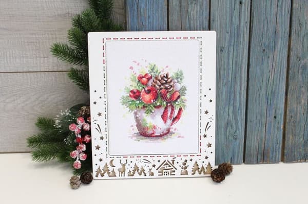 Broderikit MP Studia "Julkomposition" 14x18 cm