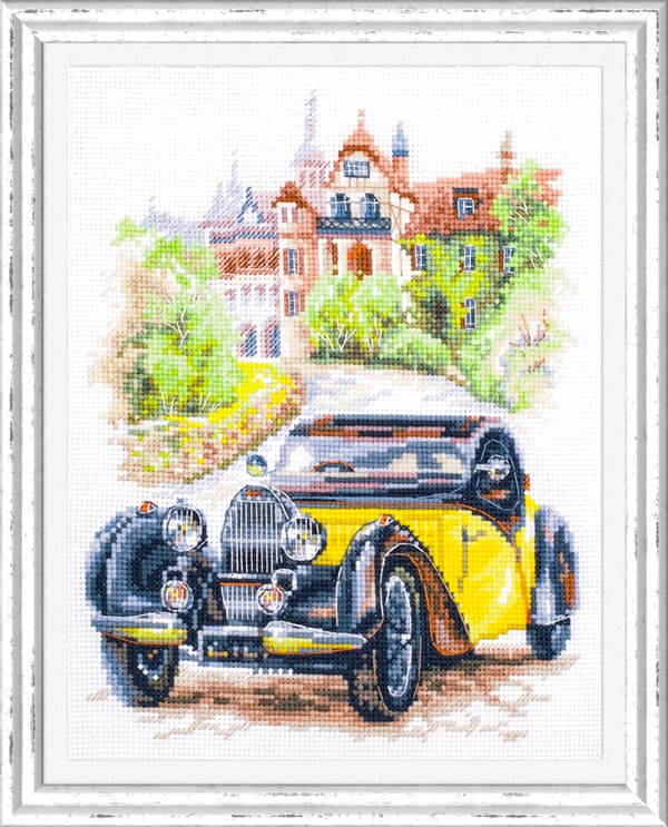 Broderikit Magic Needle "Retro Stil. Frankrig" 16x20 cm