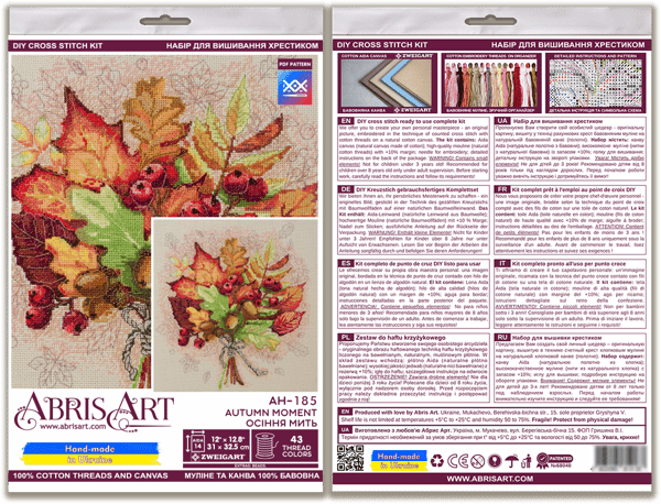 Broderisett Abris Art «Høststund» 31x32.5cm