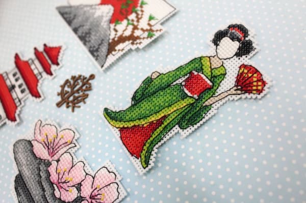 Broderikit Plastik Canvas MP Studia "Japan" 6x9 cm
