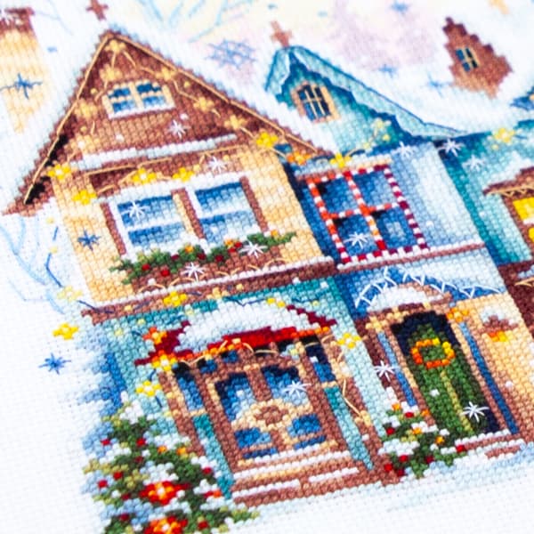 Broderikit Magic Needle "Värmande hjärta" 26x20 cm