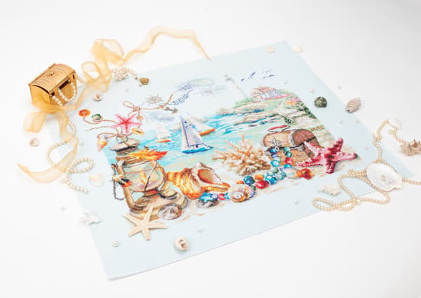 Broderikit Magic Needle "Havbrise" 40x31 cm