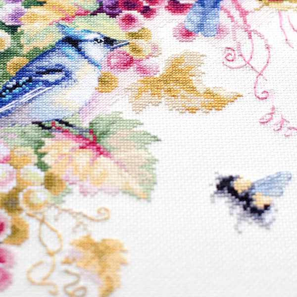 Broderikit Magic Needle "Blåskade og druer" 25x35 cm