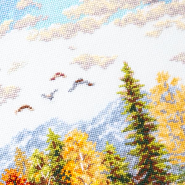 Broderikit Magic Needle "Gyldne oktober" 36x28 cm