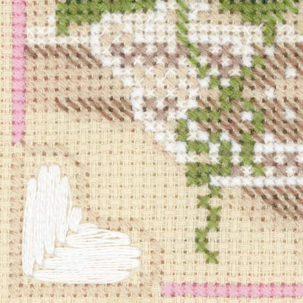 Broderisett Riolis "Hallonte" 20x20 cm