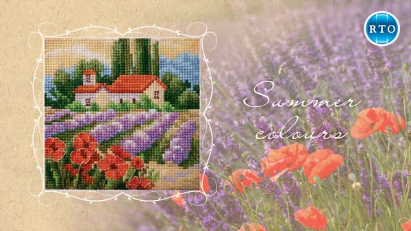 Broderisett RTO "Sommerfarger" 11x11 cm