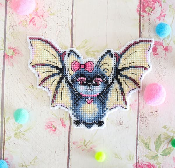 Broderisett MP Studia "Flygende dame" 12x9 cm