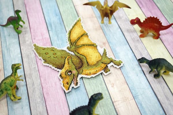 Broderikit plastic canvas MP Studia "Pterodaktyl" 9x12 cm
