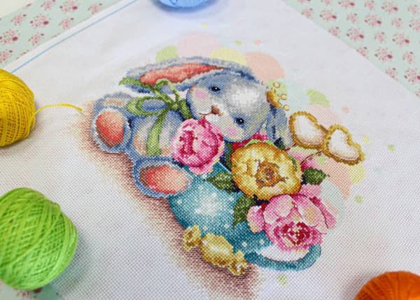 Broderikit MP Studia "Piondrømme" 20x19cm/20x19cm