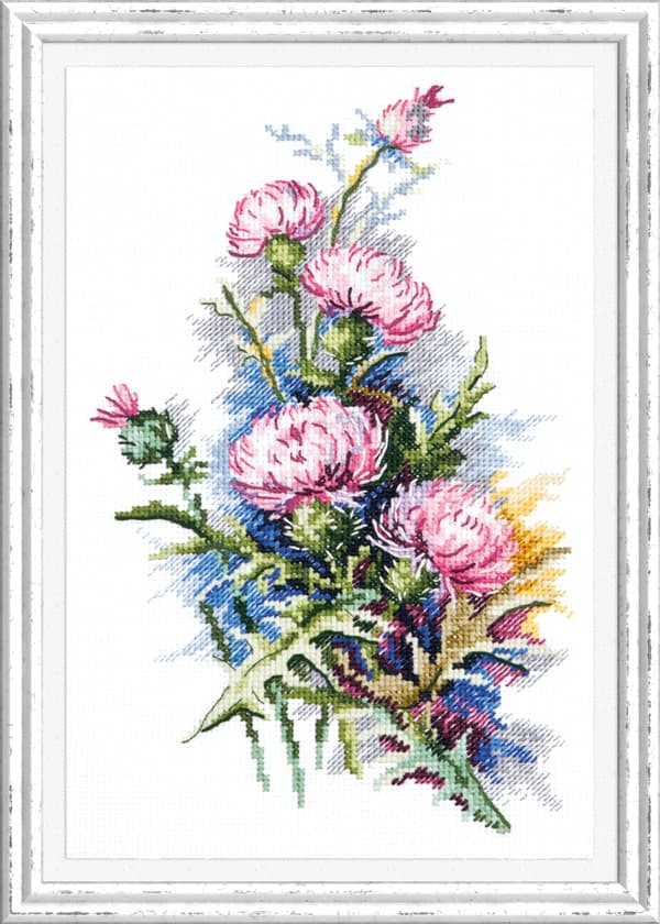 Broderikit Magic Needle "Tistel" 14x23 cm