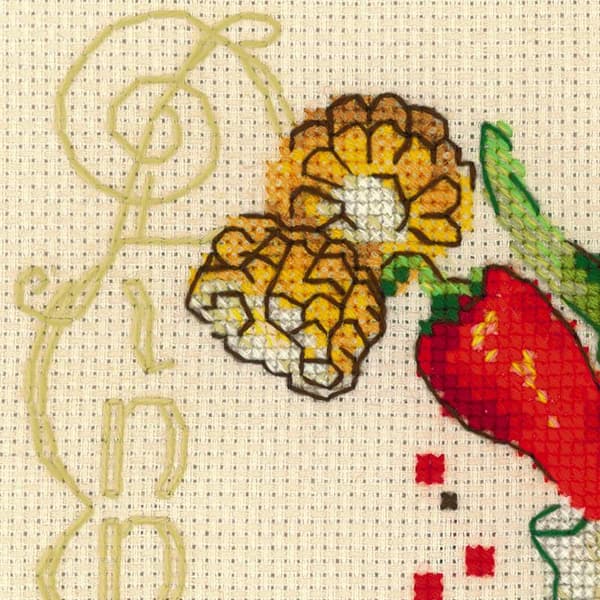 Broderikit Riolis "Middag" 15x18 cm