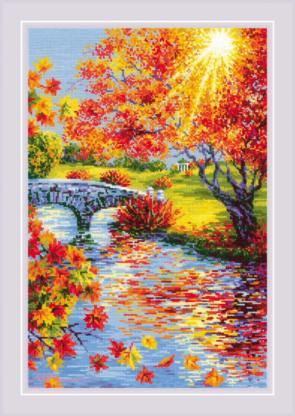 Broderikit Riolis "Solig höst" 40x60 cm