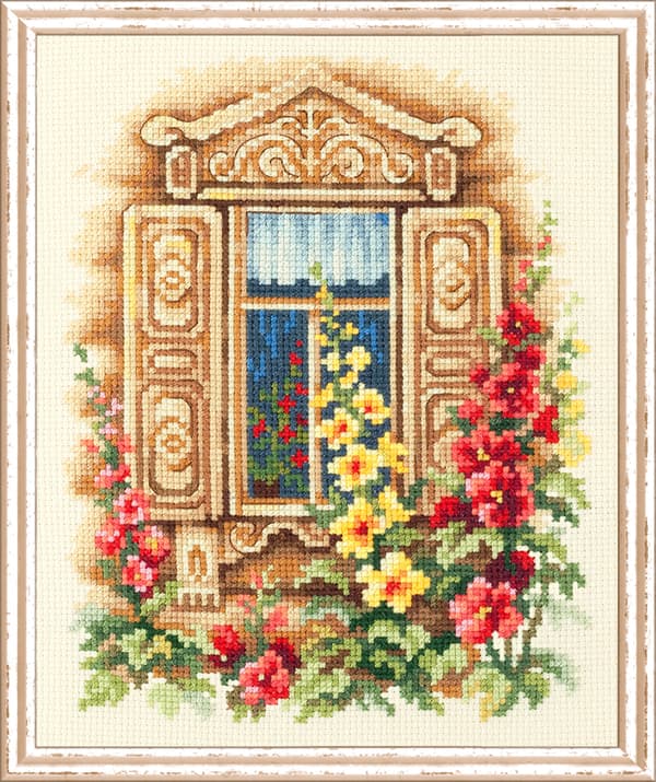 Broderikit Magic Needle "Vackert fönster" 16x20 cm