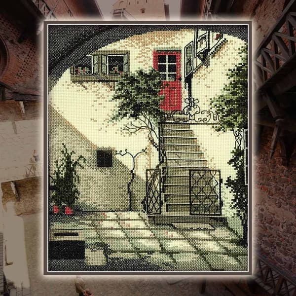 Broderisett RTO «Gamla stan» 23x30 cm