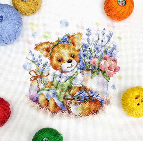 Broderikit MP Studia "Lavendeldrømme" 18x19 cm